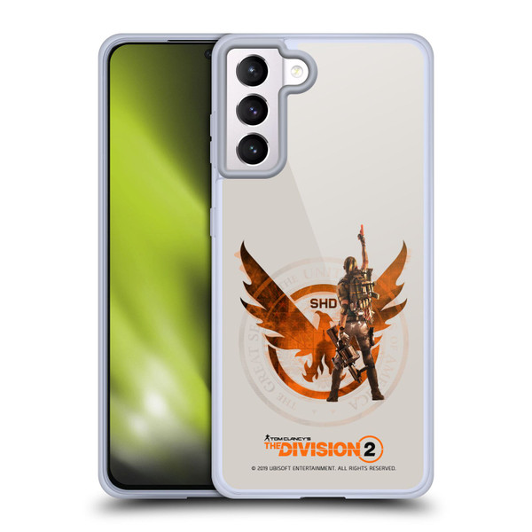 Tom Clancy's The Division 2 Characters Female Agent 2 Soft Gel Case for Samsung Galaxy S21+ 5G