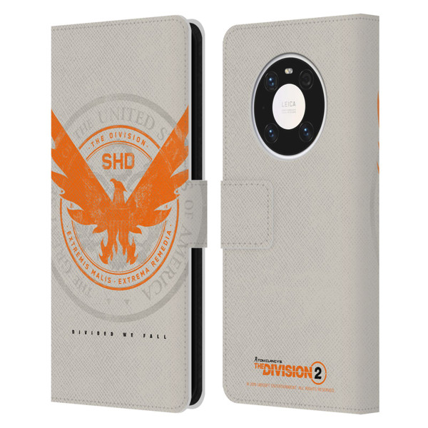 Tom Clancy's The Division 2 Key Art Phoenix US Seal Leather Book Wallet Case Cover For Huawei Mate 40 Pro 5G