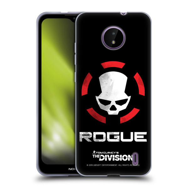 Tom Clancy's The Division Dark Zone Rouge Logo Soft Gel Case for Nokia C10 / C20