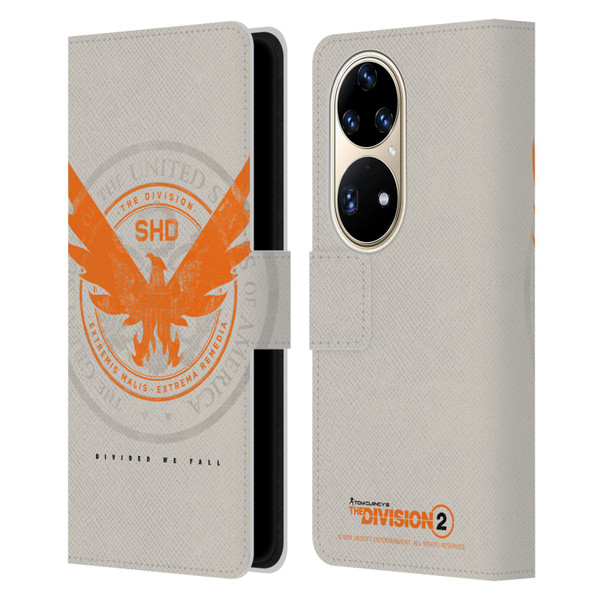 Tom Clancy's The Division 2 Key Art Phoenix US Seal Leather Book Wallet Case Cover For Huawei P50 Pro