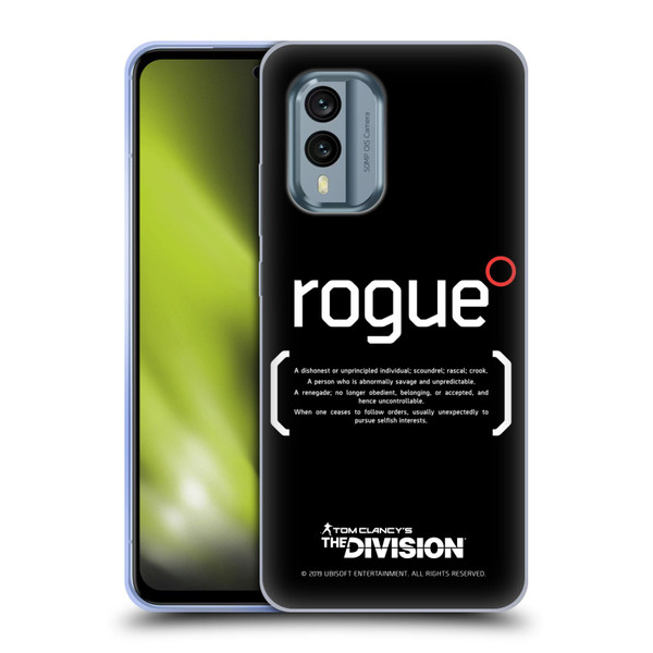 Tom Clancy's The Division Dark Zone Rouge 1 Soft Gel Case for Nokia X30