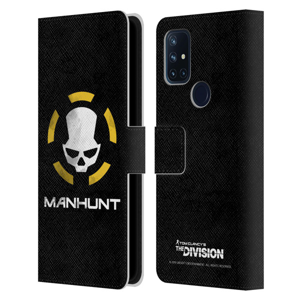 Tom Clancy's The Division Dark Zone Manhunt Logo Leather Book Wallet Case Cover For OnePlus Nord N10 5G