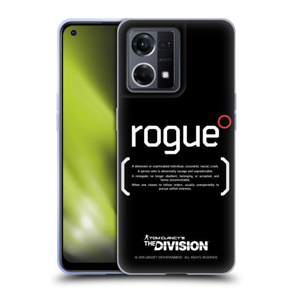 Tom Clancy's The Division Dark Zone Rouge 1 Soft Gel Case for OPPO Reno8 4G