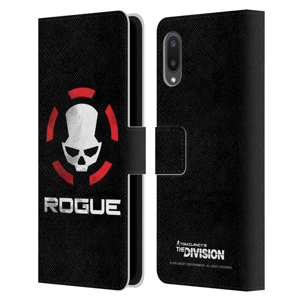 Tom Clancy's The Division Dark Zone Rouge Logo Leather Book Wallet Case Cover For Samsung Galaxy A02/M02 (2021)