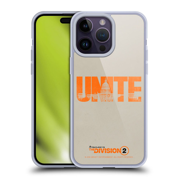 Tom Clancy's The Division 2 Key Art Unite Soft Gel Case for Apple iPhone 14 Pro Max