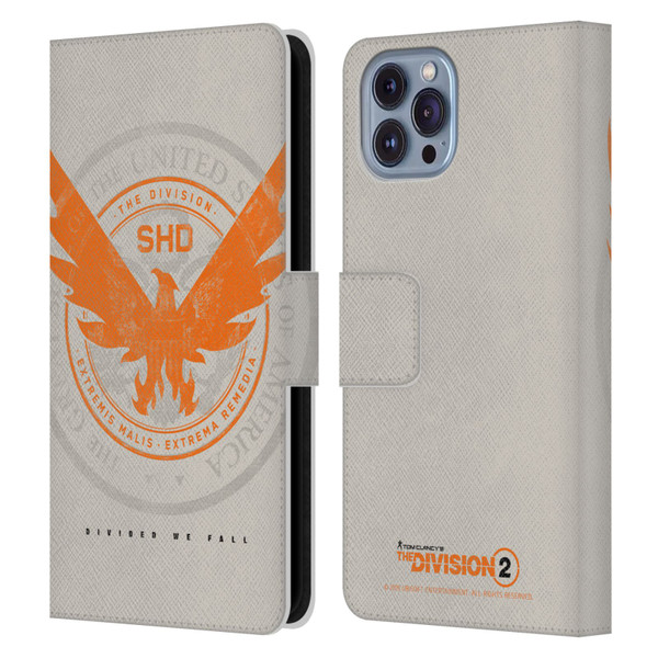 Tom Clancy's The Division 2 Key Art Phoenix US Seal Leather Book Wallet Case Cover For Apple iPhone 14