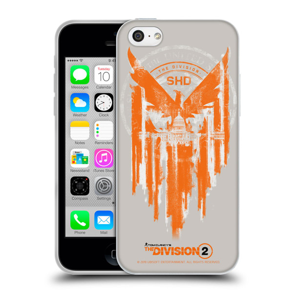 Tom Clancy's The Division 2 Key Art Phoenix Capitol Building Soft Gel Case for Apple iPhone 5c