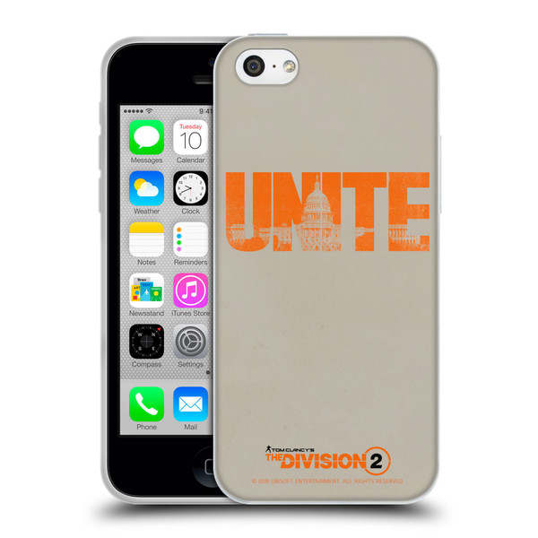 Tom Clancy's The Division 2 Key Art Unite Soft Gel Case for Apple iPhone 5c