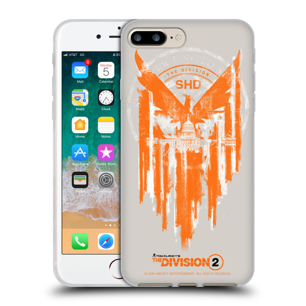 Tom Clancy's The Division 2 Key Art Phoenix Capitol Building Soft Gel Case for Apple iPhone 7 Plus / iPhone 8 Plus