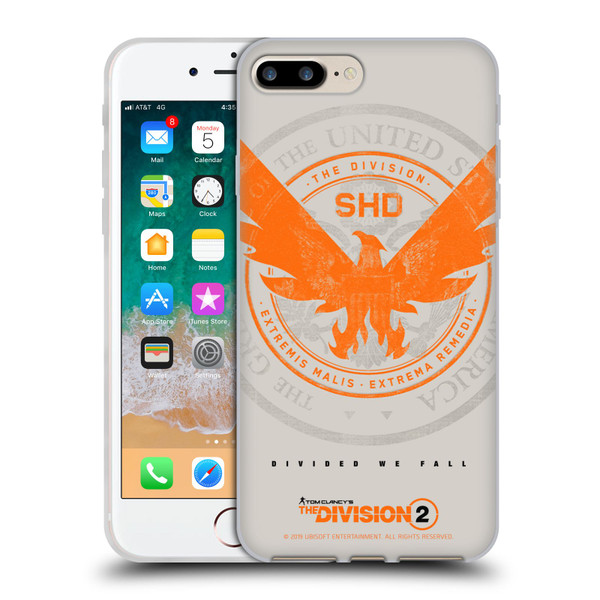 Tom Clancy's The Division 2 Key Art Phoenix US Seal Soft Gel Case for Apple iPhone 7 Plus / iPhone 8 Plus