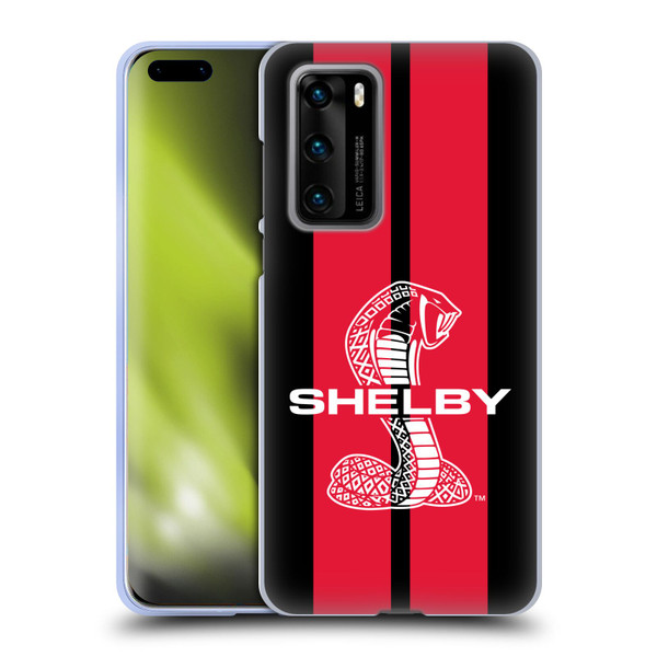 Shelby Car Graphics Red Soft Gel Case for Huawei P40 5G