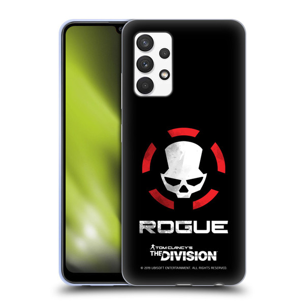 Tom Clancy's The Division Dark Zone Rouge Logo Soft Gel Case for Samsung Galaxy A32 (2021)