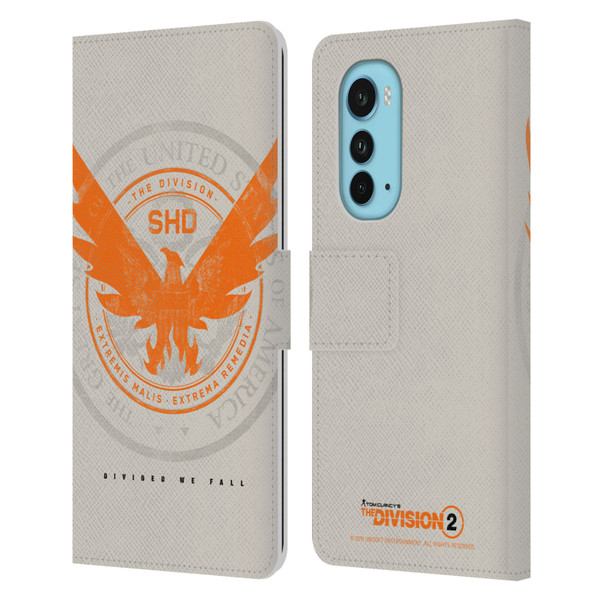 Tom Clancy's The Division 2 Key Art Phoenix US Seal Leather Book Wallet Case Cover For Motorola Edge (2022)