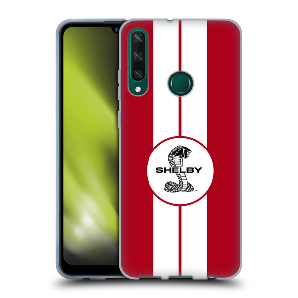 Shelby Car Graphics 1965 427 S/C Red Soft Gel Case for Huawei Y6p
