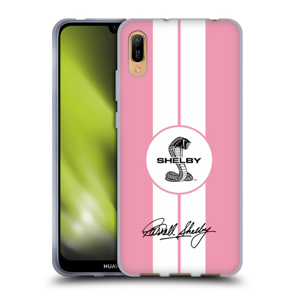 Shelby Car Graphics 1965 427 S/C Pink Soft Gel Case for Huawei Y6 Pro (2019)