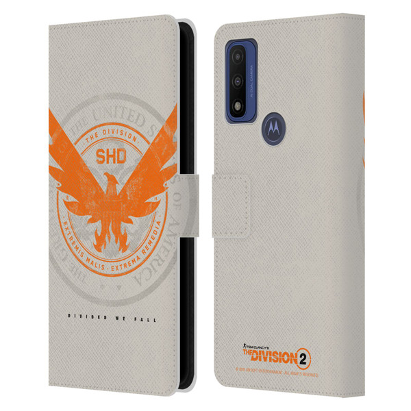 Tom Clancy's The Division 2 Key Art Phoenix US Seal Leather Book Wallet Case Cover For Motorola G Pure