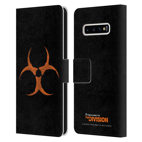 Tom Clancy's The Division Dark Zone Virus Leather Book Wallet Case Cover For Samsung Galaxy S10+ / S10 Plus