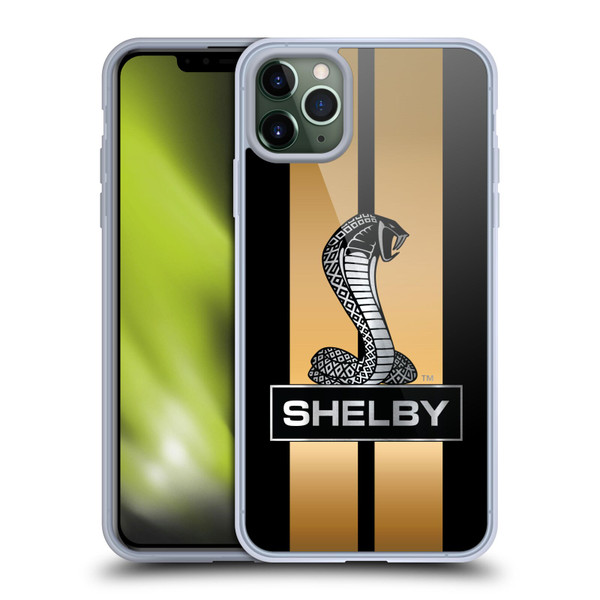 Shelby Car Graphics Gold Soft Gel Case for Apple iPhone 11 Pro Max & MagSafe