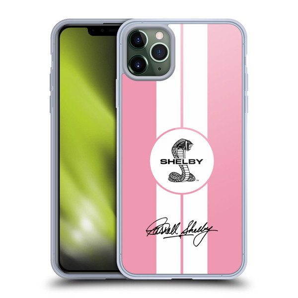 Shelby Car Graphics 1965 427 S/C Pink Soft Gel Case for Apple iPhone 11 Pro Max