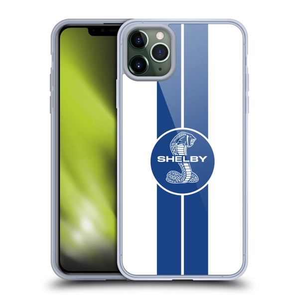 Shelby Car Graphics 1965 427 S/C White Soft Gel Case for Apple iPhone 11 Pro Max