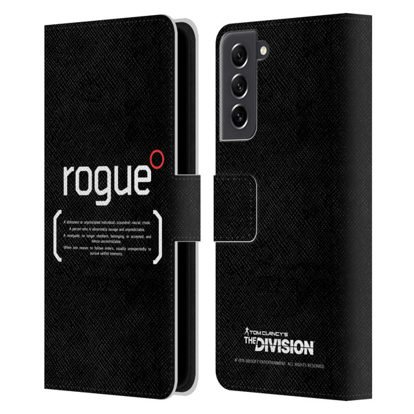 Tom Clancy's The Division Dark Zone Rouge 1 Leather Book Wallet Case Cover For Samsung Galaxy S21 FE 5G