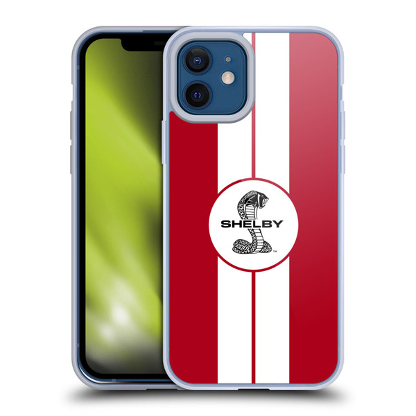Shelby Car Graphics 1965 427 S/C Red Soft Gel Case for Apple iPhone 12 / iPhone 12 Pro & MagSafe