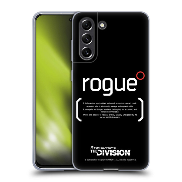 Tom Clancy's The Division Dark Zone Rouge 1 Soft Gel Case for Samsung Galaxy S21 FE 5G