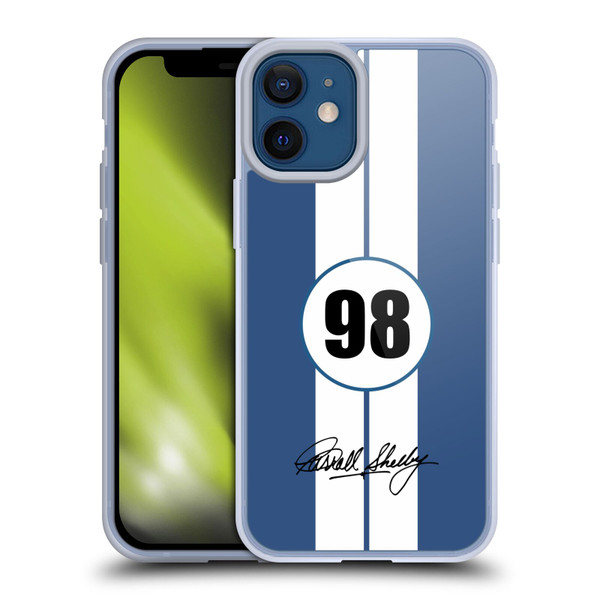 Shelby Car Graphics 1965 427 S/C Blue Soft Gel Case for Apple iPhone 12 Mini & MagSafe
