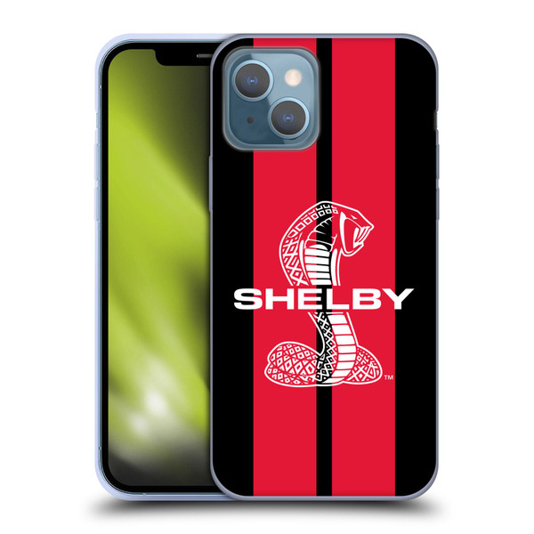 Shelby Car Graphics Red Soft Gel Case for Apple iPhone 13