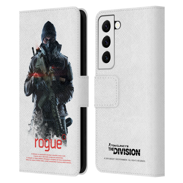 Tom Clancy's The Division Dark Zone Rouge 2 Leather Book Wallet Case Cover For Samsung Galaxy S22 5G