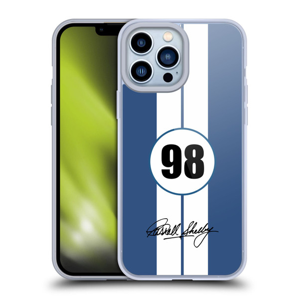 Shelby Car Graphics 1965 427 S/C Blue Soft Gel Case for Apple iPhone 13 Pro Max