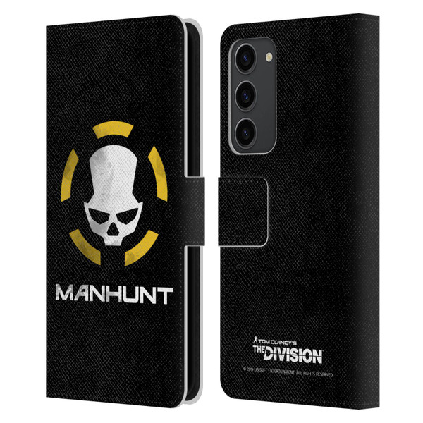 Tom Clancy's The Division Dark Zone Manhunt Logo Leather Book Wallet Case Cover For Samsung Galaxy S23+ 5G