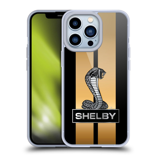 Shelby Car Graphics Gold Soft Gel Case for Apple iPhone 13 Pro & MagSafe