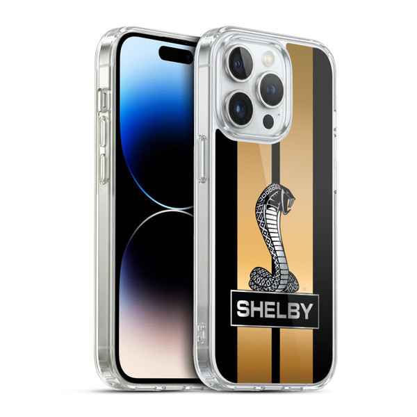 Shelby Car Graphics Gold Soft Gel Case for Apple iPhone 13 Pro & MagSafe