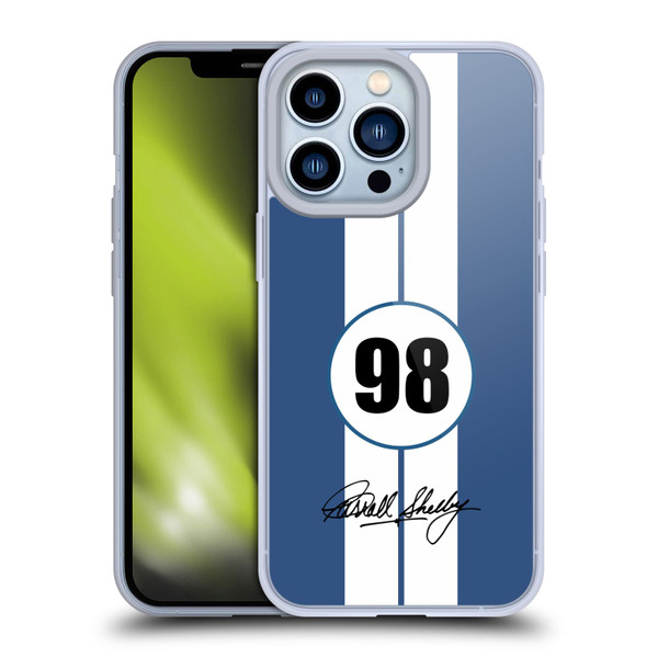 Shelby Car Graphics 1965 427 S/C Blue Soft Gel Case for Apple iPhone 13 Pro