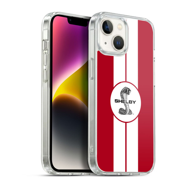 Shelby Car Graphics 1965 427 S/C Red Soft Gel Case for Apple iPhone 14