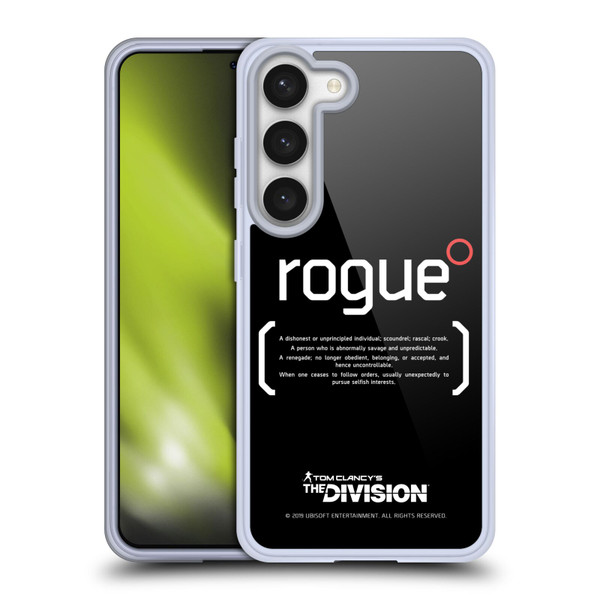 Tom Clancy's The Division Dark Zone Rouge 1 Soft Gel Case for Samsung Galaxy S23 5G