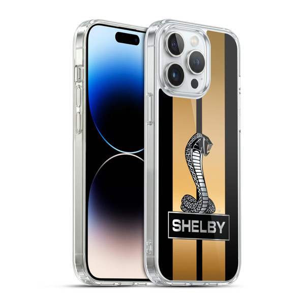 Shelby Car Graphics Gold Soft Gel Case for Apple iPhone 14 Pro Max & MagSafe