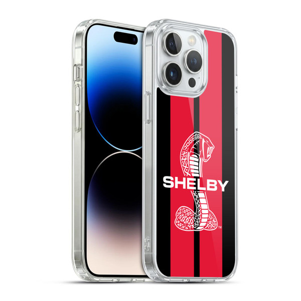 Shelby Car Graphics Red Soft Gel Case for Apple iPhone 14 Pro Max & MagSafe