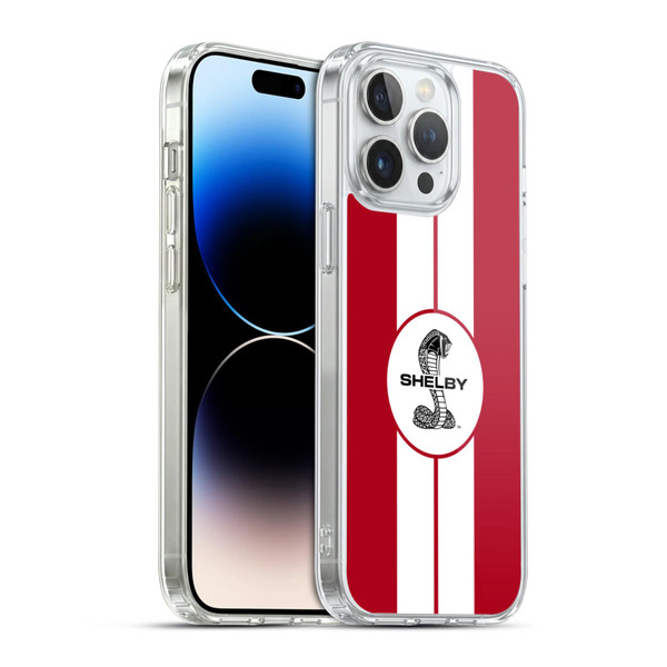 Shelby Car Graphics 1965 427 S/C Red Soft Gel Case for Apple iPhone 14 Pro Max & MagSafe