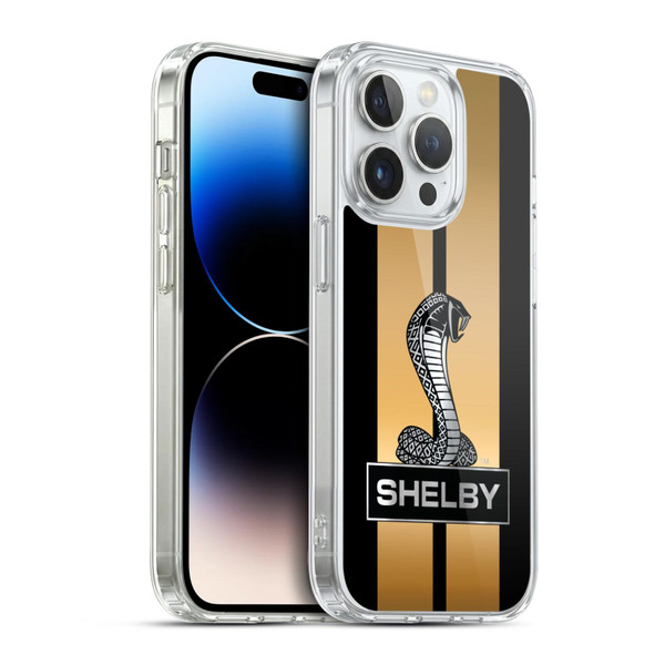 Shelby Car Graphics Gold Soft Gel Case for Apple iPhone 14 Pro & MagSafe