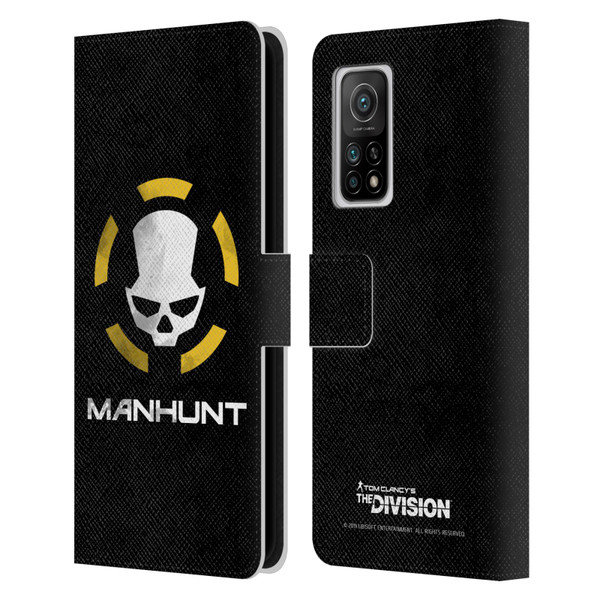 Tom Clancy's The Division Dark Zone Manhunt Logo Leather Book Wallet Case Cover For Xiaomi Mi 10T 5G