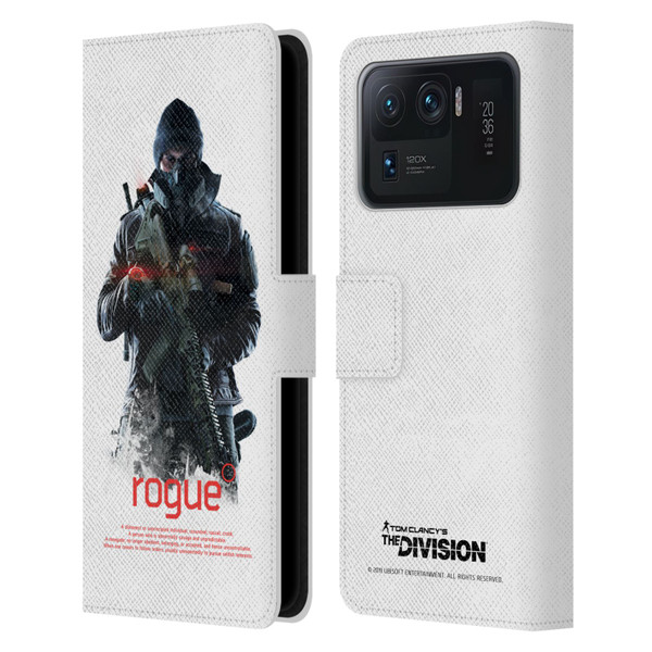 Tom Clancy's The Division Dark Zone Rouge 2 Leather Book Wallet Case Cover For Xiaomi Mi 11 Ultra