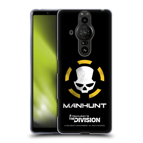 Tom Clancy's The Division Dark Zone Manhunt Logo Soft Gel Case for Sony Xperia Pro-I