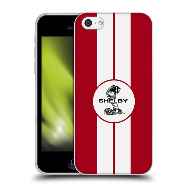 Shelby Car Graphics 1965 427 S/C Red Soft Gel Case for Apple iPhone 5c