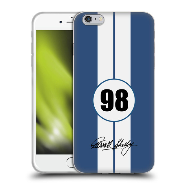 Shelby Car Graphics 1965 427 S/C Blue Soft Gel Case for Apple iPhone 6 Plus / iPhone 6s Plus