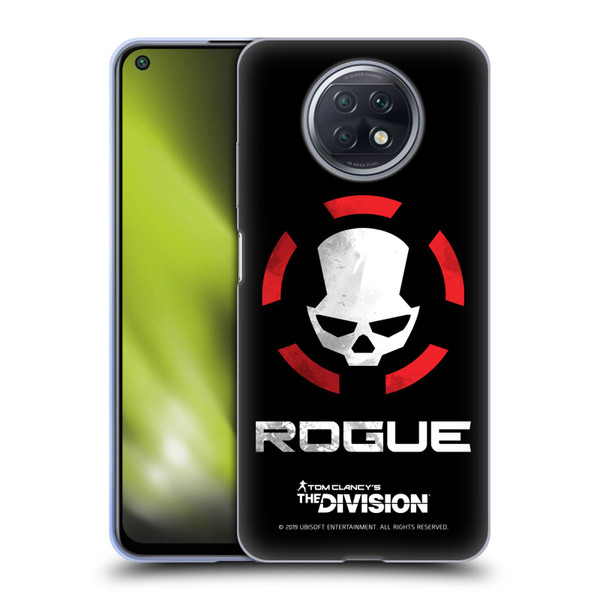 Tom Clancy's The Division Dark Zone Rouge Logo Soft Gel Case for Xiaomi Redmi Note 9T 5G