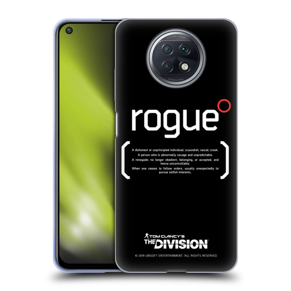 Tom Clancy's The Division Dark Zone Rouge 1 Soft Gel Case for Xiaomi Redmi Note 9T 5G