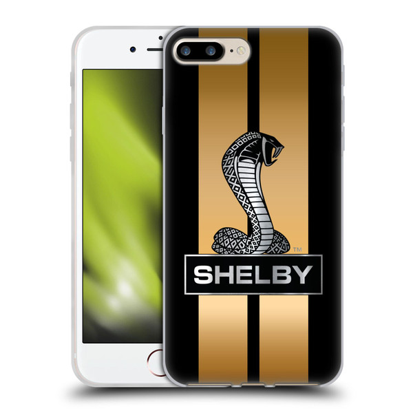 Shelby Car Graphics Gold Soft Gel Case for Apple iPhone 7 Plus / iPhone 8 Plus & MagSafe