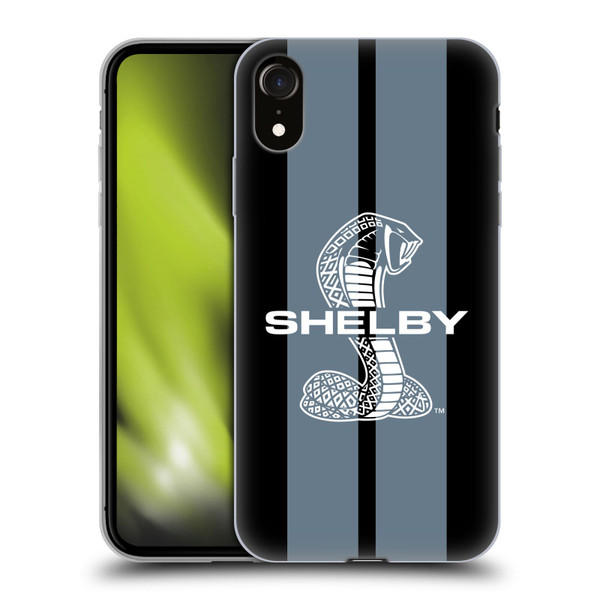 Shelby Car Graphics Gray Soft Gel Case for Apple iPhone XR